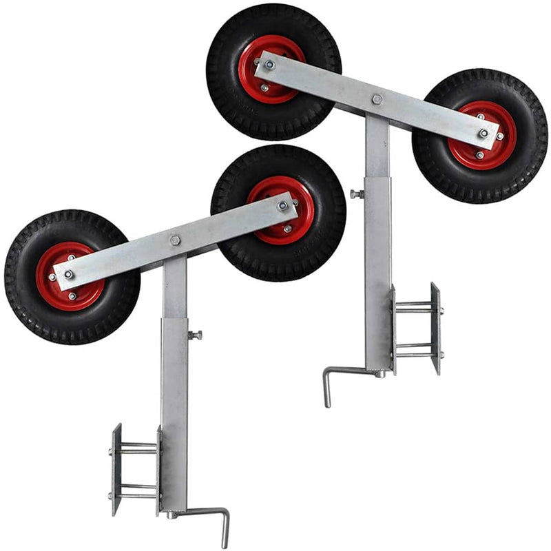 Set suport remorcă pentru barcă cu roți duble 2 buc. 59 - 84 cm