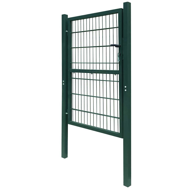 Poartă de gard 2D (simplă) verde 100x120 cm
