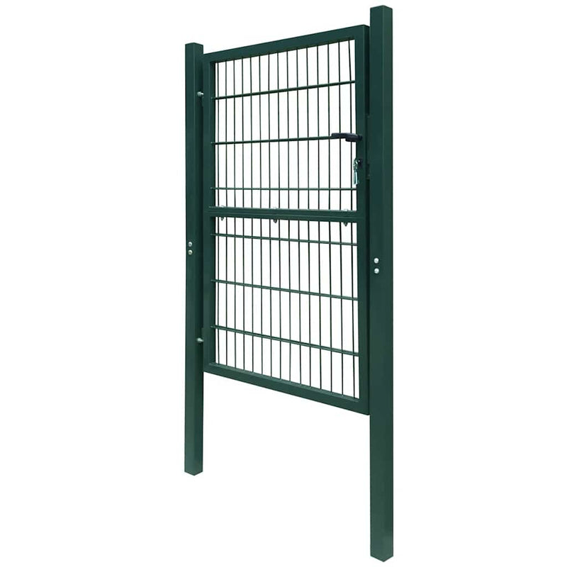 Poartă de gard 2D (simplă) verde 100x140 cm