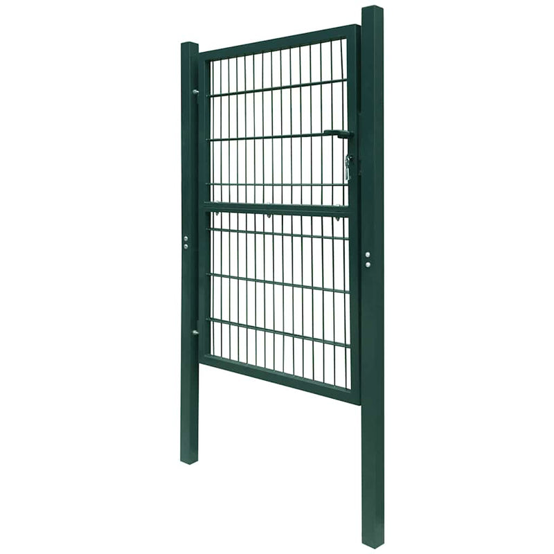 Poartă de gard 2D (simplă) verde 100x180 cm