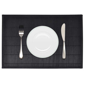Naproane de bambus 30 x 45 cm, negru, 6 buc.