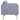 Canapea cu 2 locuri, material textil, gri deschis