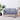 Canapea cu 2 locuri, material textil, gri deschis
