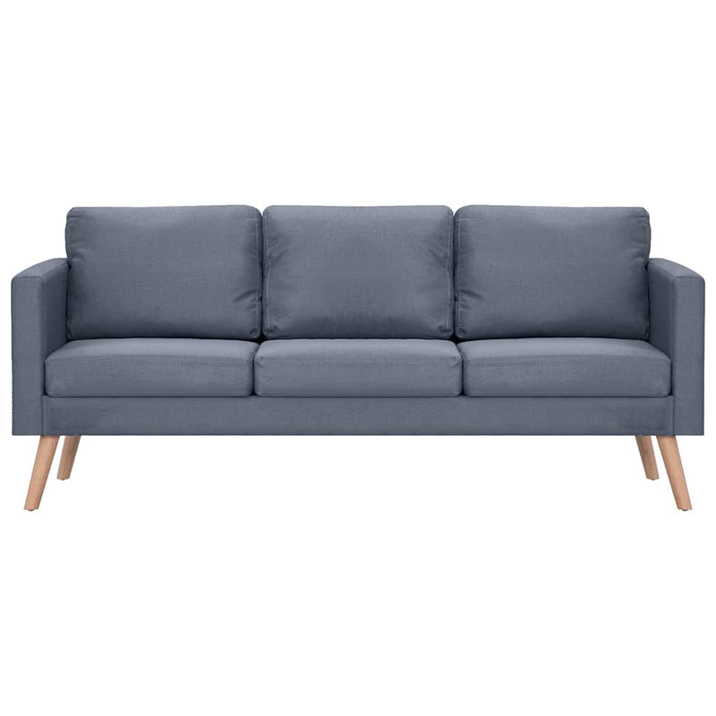 Canapea cu 3 locuri, material textil, gri închis