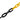 Lanț de avertizare, galben și negru, 30 m, plastic