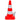 Conuri de trafic reflectorizante, roșu și alb, 50 cm, 10 buc.