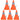 Conuri de trafic de tip pop-up 42 cm, 5 buc.