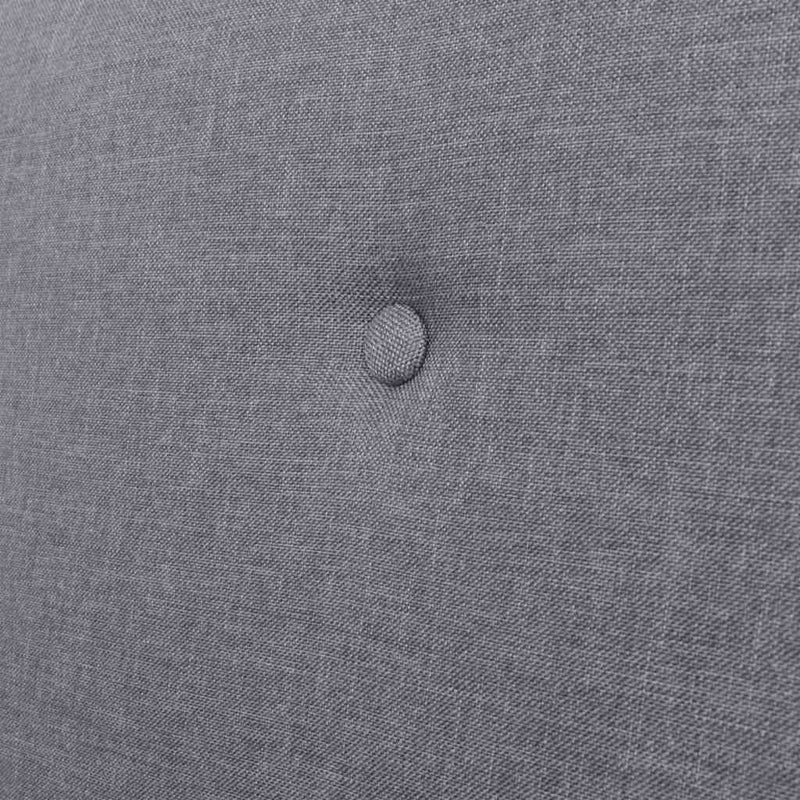 Canapea cu 2 locuri, gri deschis, material textil