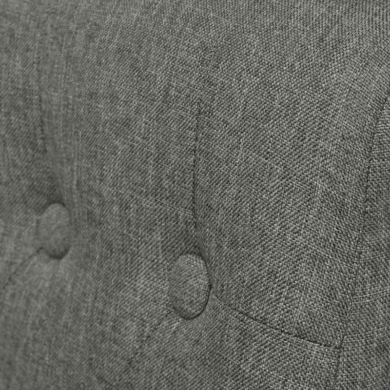 Scaune de bucătărie, 2 buc., gri deschis, material textil