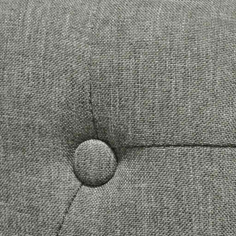 Scaune de sufragerie, 4 buc. gri material textil