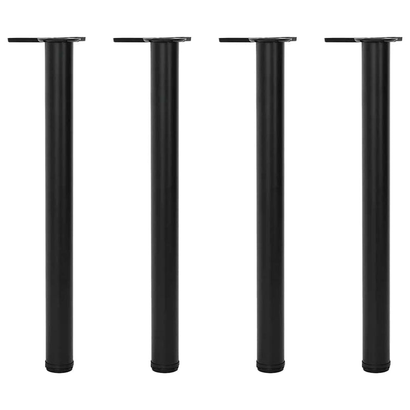 Picioare de masă înălțime reglabilă, 4 buc. 710 mm negru
