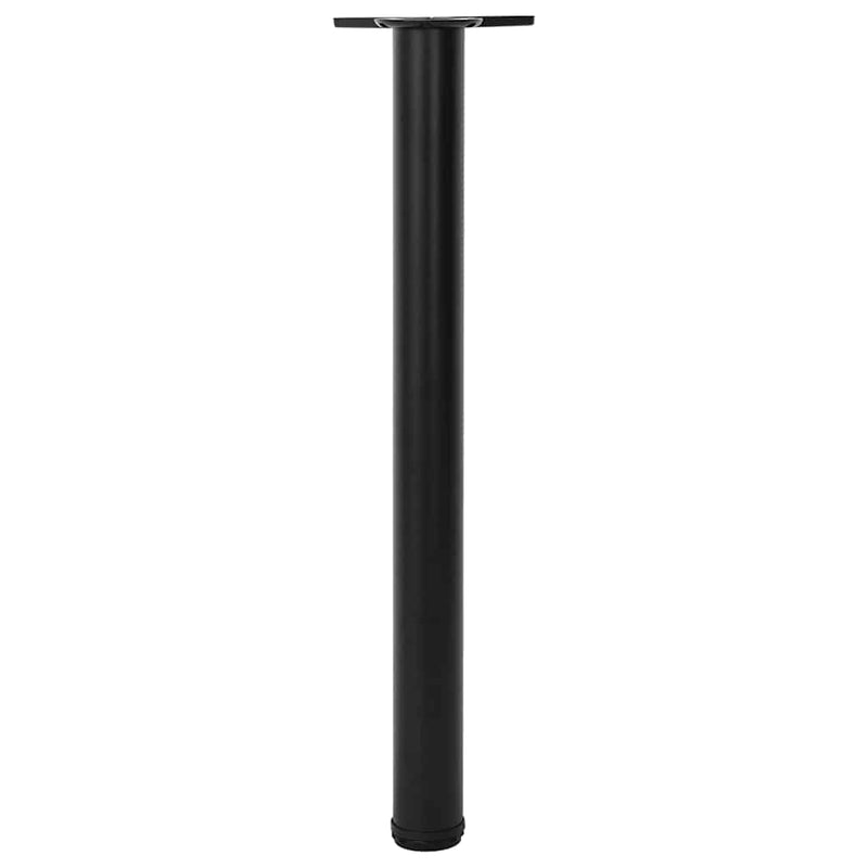 Picioare de masă înălțime reglabilă, 4 buc. 710 mm negru