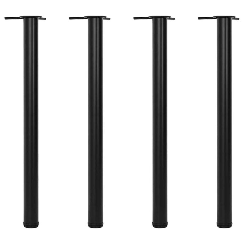 Picioare de masă reglabile pe înălțime, 870 mm, negru, 4 buc.