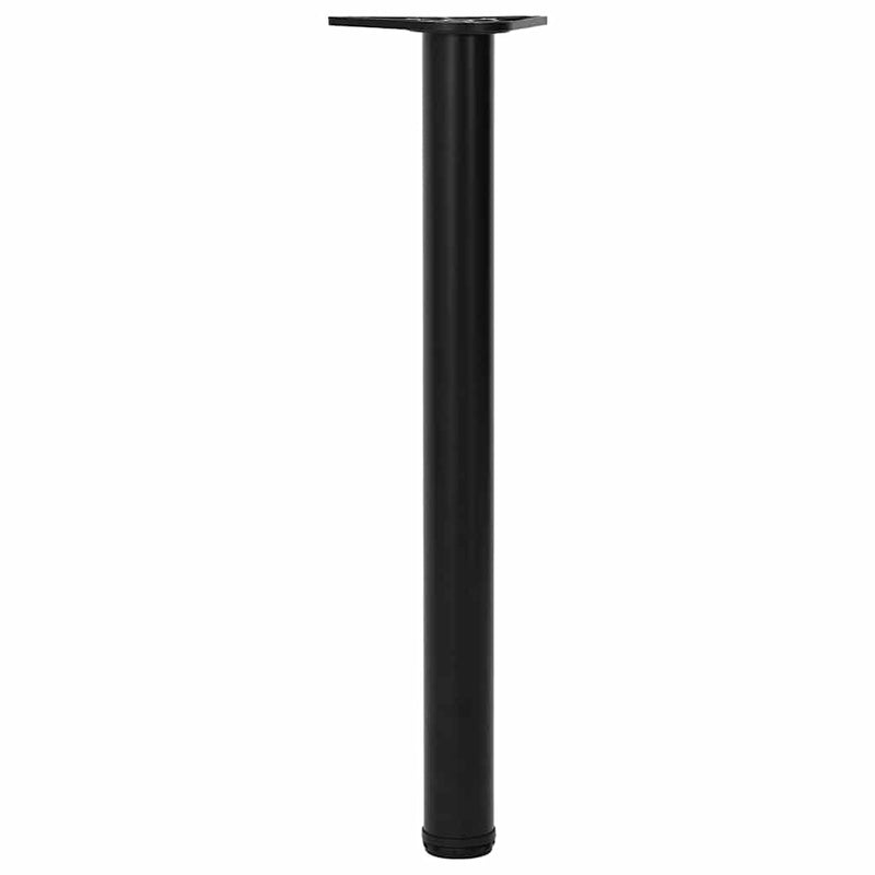 Picioare de masă reglabile în înălțime, negru, 710 mm