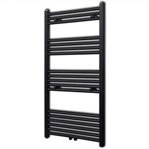 Radiator port-prosop încălzire centrală baie drept, negru, 600x1160 mm
