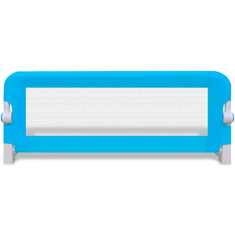 Balustradă de siguranță pentru pat copil, albastru, 102x42 cm