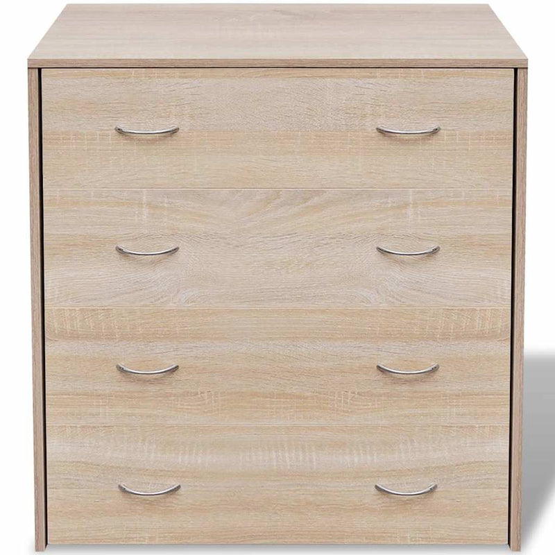 Dulap cu 4 sertare, 60x30,5x71 cm, culoare stejar