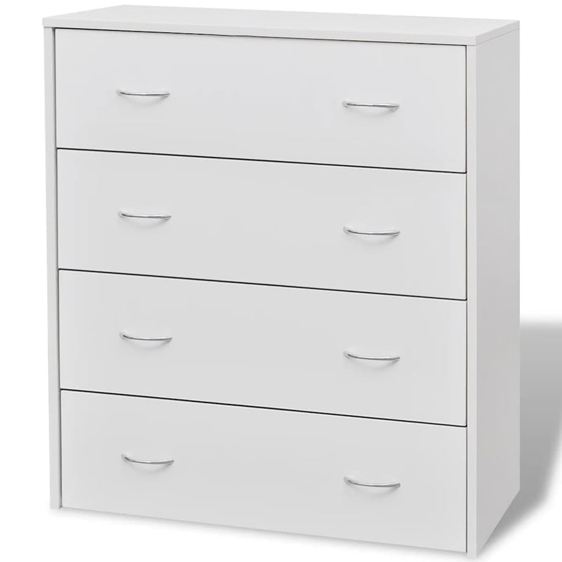 Dulap cu 4 sertare, alb, 60x30,5x71 cm