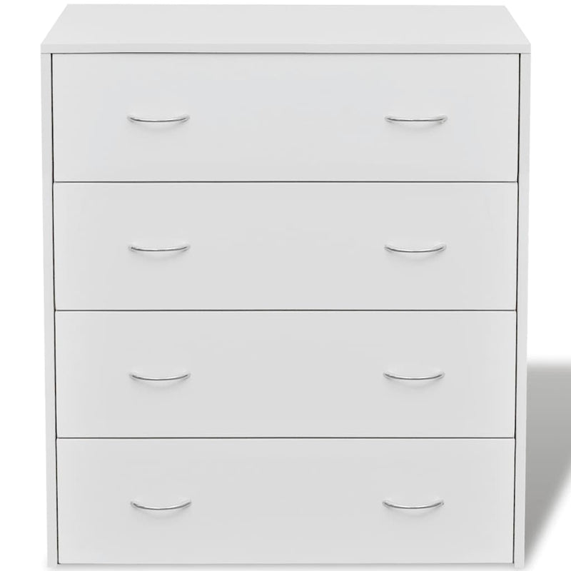 Dulap cu 4 sertare, alb, 60x30,5x71 cm