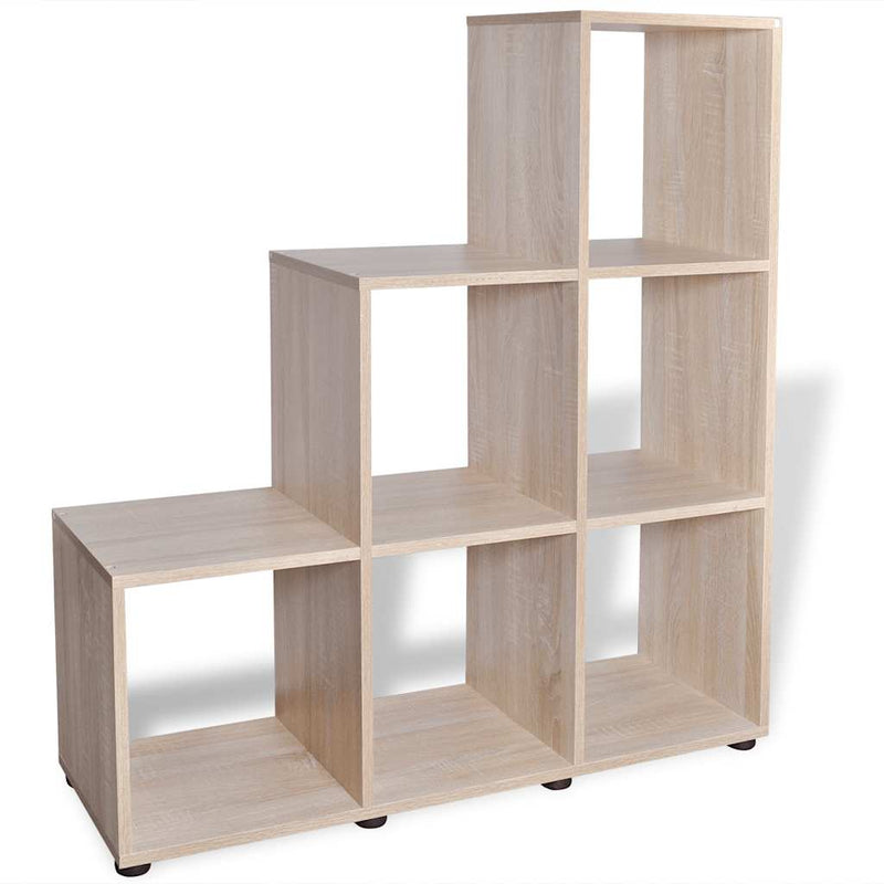 Bibliotecă în trepte / Raft de expunere 107 cm Stejar
