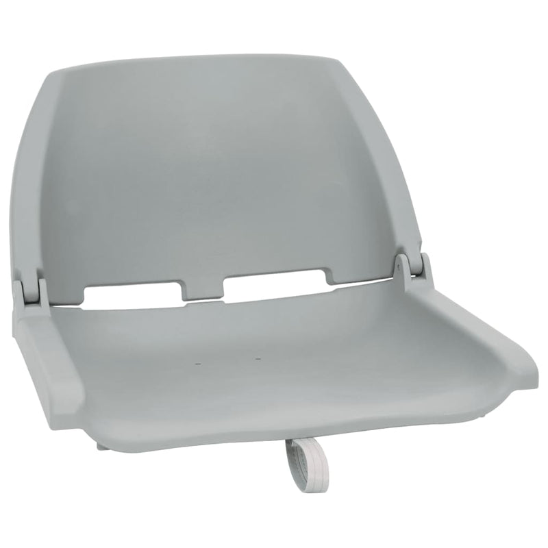 Set cu scaun pliabil pentru barcă, 4 piese, gri