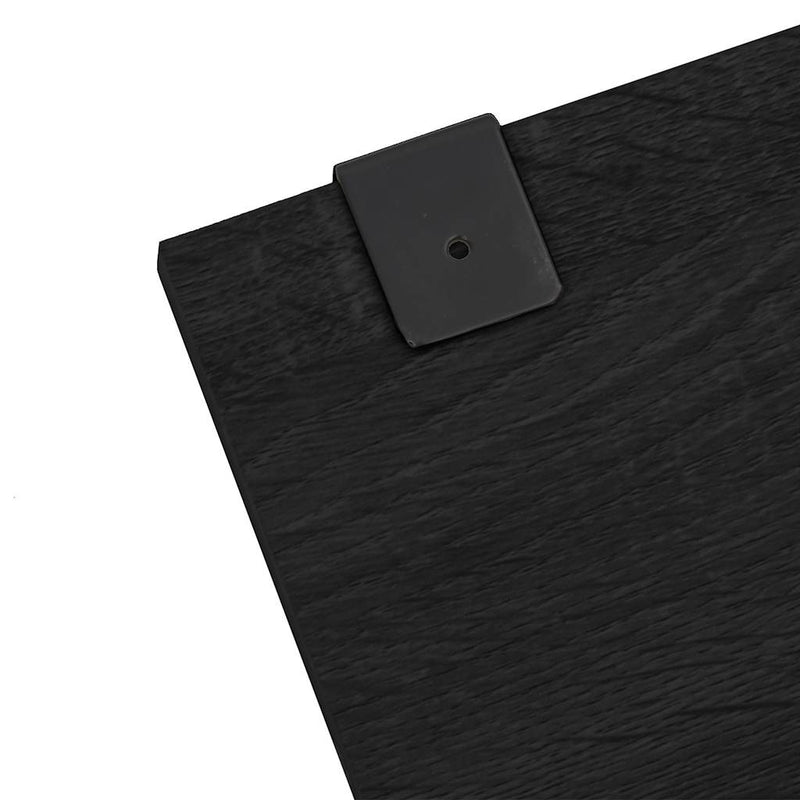 Set de mobilier de baie cu 7 piese, lemn prelucrat negru