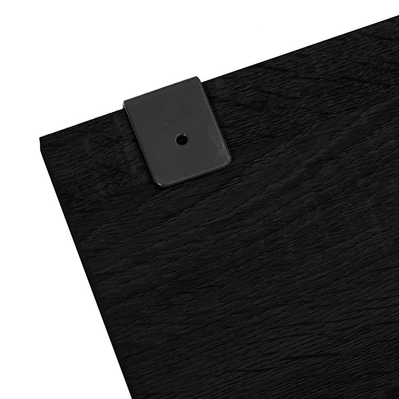 Set mobilier de baie, 5 piese, negru, lemn prelucrat