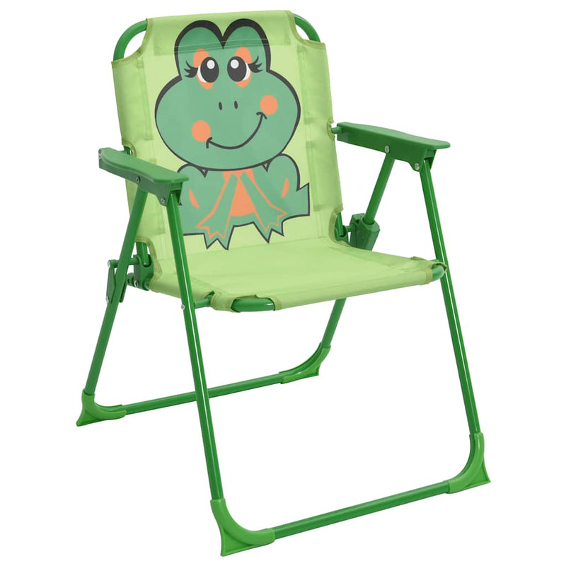 Set bistro pentru copii de grădină, cu umbrelă, 3 piese, verde