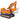 Excavator ride-on, galben, plastic