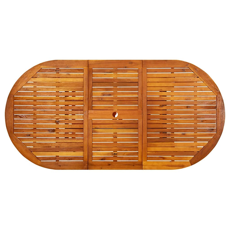 Masă de grădină, (150-200) x 100 x 75 cm, lemn masiv de acacia