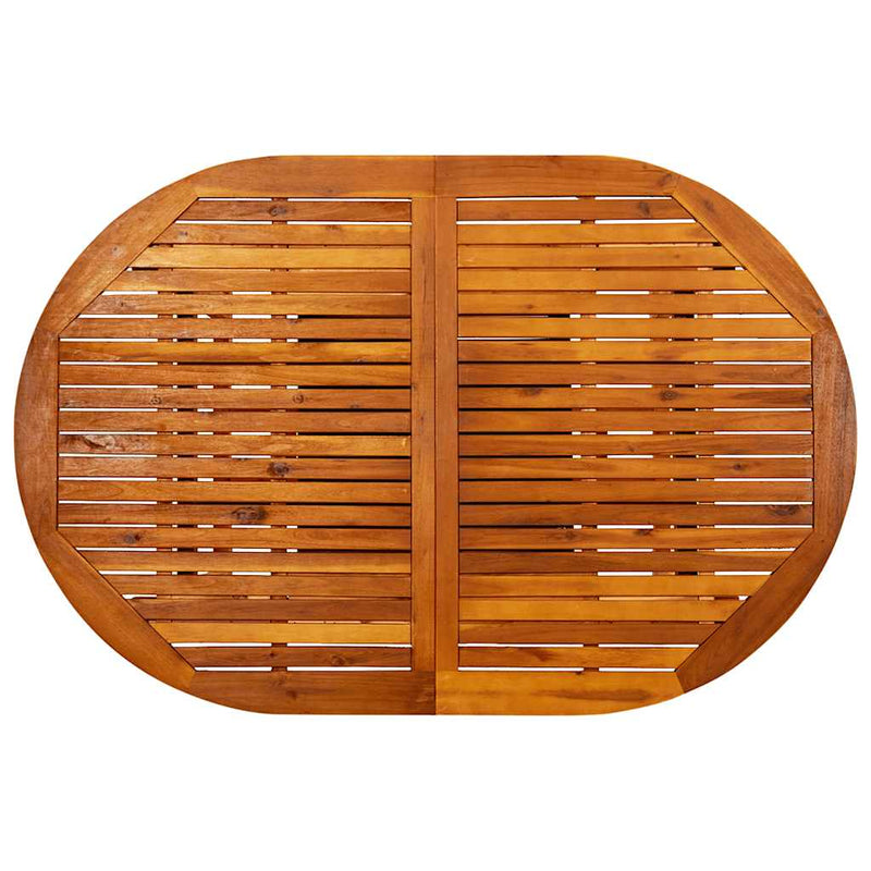 Masă de grădină, (150-200) x 100 x 75 cm, lemn masiv de acacia