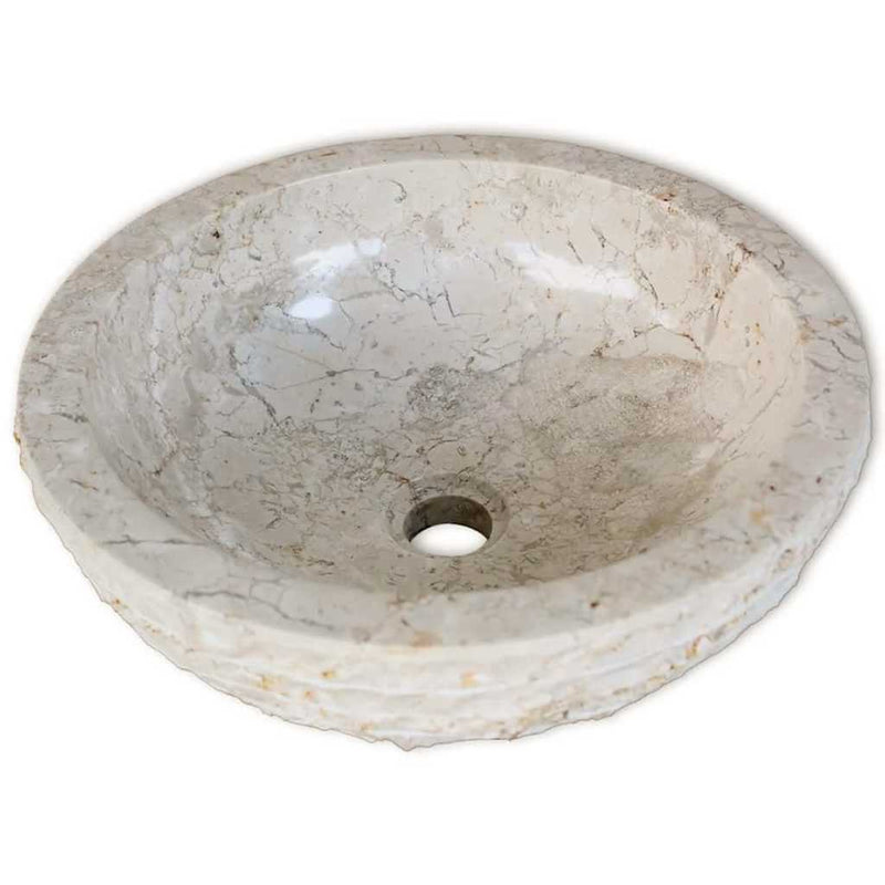 Chiuvetă, crem, 40 cm, marmură