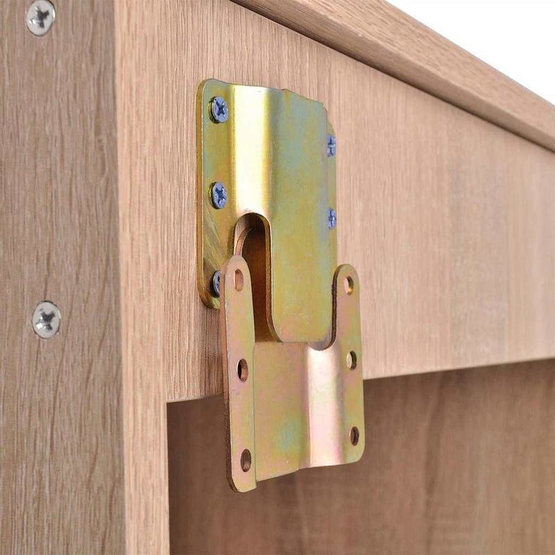 Set mobilier baie format din 9 piese cu chiuvete incluse, Bej