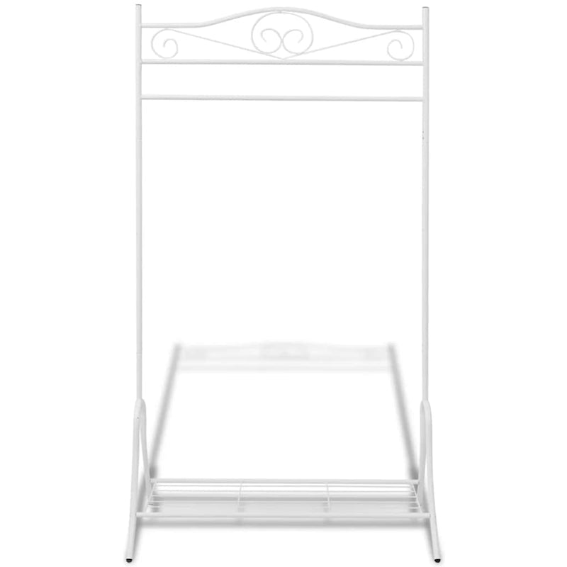 Organizator îmbrăcăminte, oțel, alb
