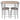 Set mobilier bar pentru mic dejun, MDF