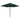 Umbrelă de soare de grădină în consolă cu LED, verde, 3 m