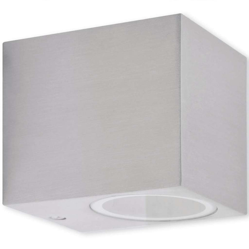 Corpuri de iluminat tip cub pentru perete exterior, 2 buc.