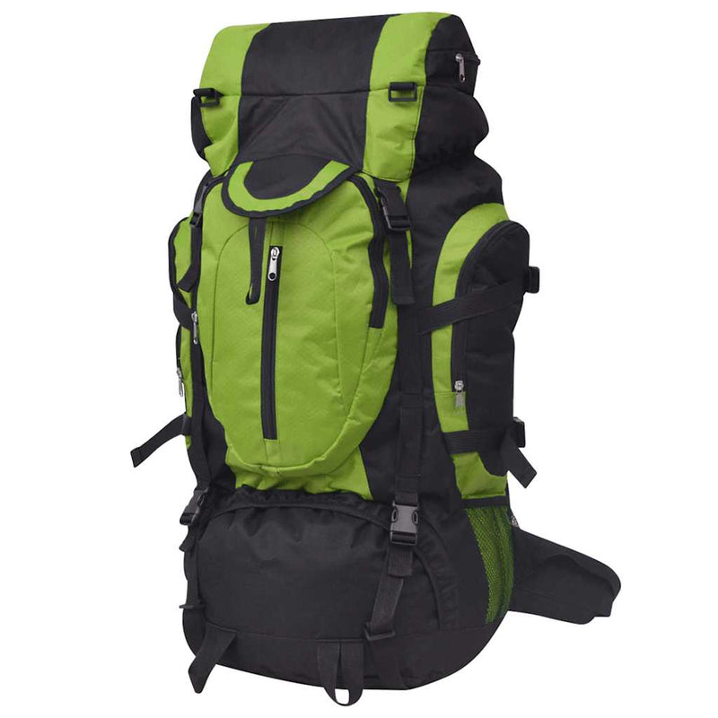 Rucsac pentru drumeții XXL, 75 L, negru și verde