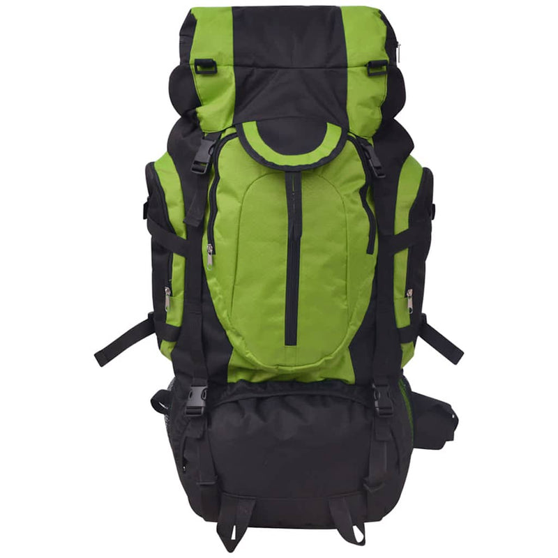 Rucsac pentru drumeții XXL, 75 L, negru și verde