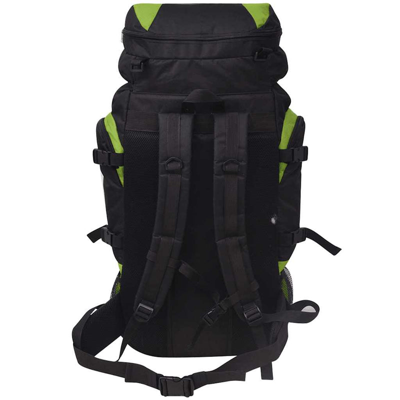 Rucsac pentru drumeții XXL, 75 L, negru și verde