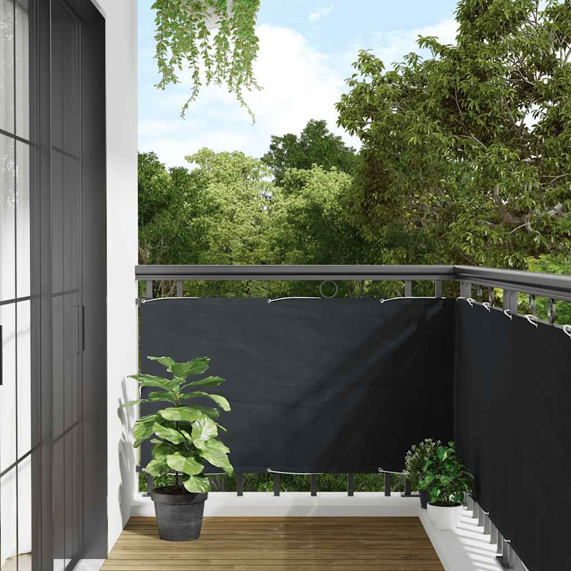Prelată balcon, material textil oxford, 75 x 400 cm, antracit