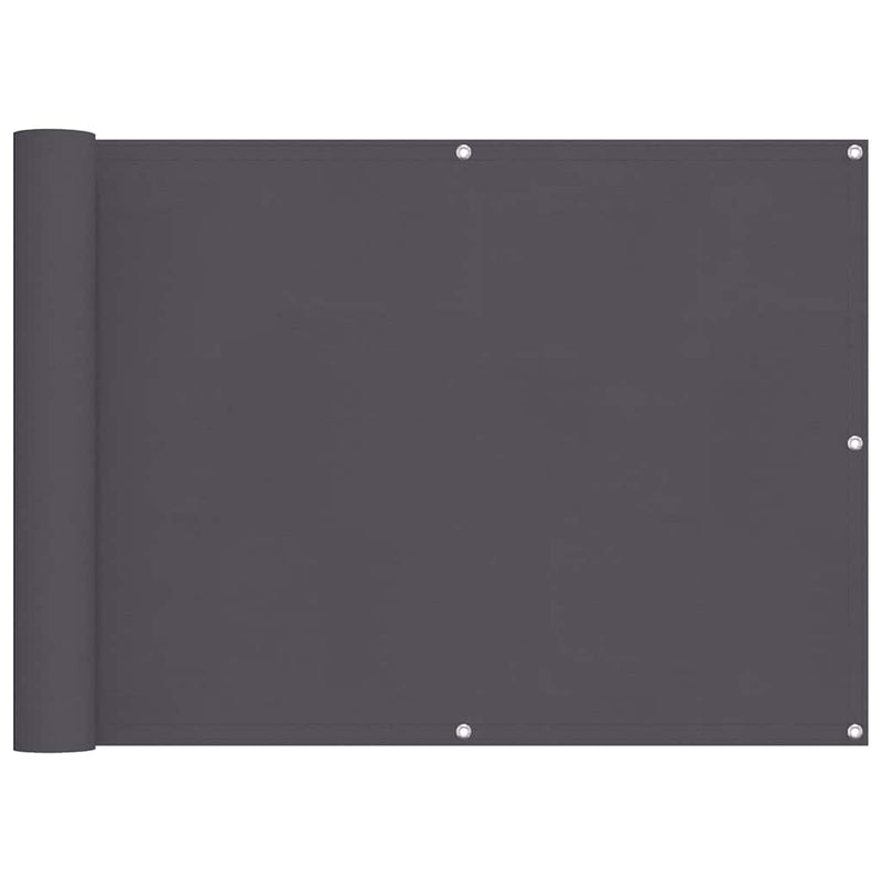 Prelată balcon, material textil oxford, 90 x 400 cm, antracit