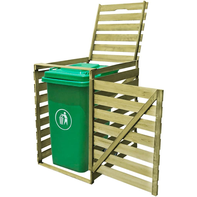 Magazie pubelă individuală, 240 L, lemn tratat