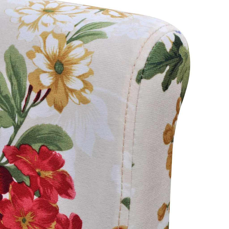 Scaune de bucătărie, 6 buc., multicolor, material textil