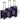 Set valize rigide, albastru, 3 buc., 45,5/55/66 cm