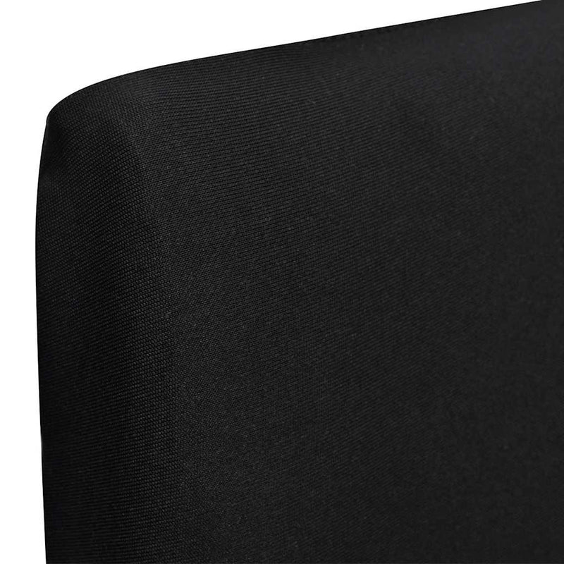 Huse de scaun elastice drepte, 4 buc., negru