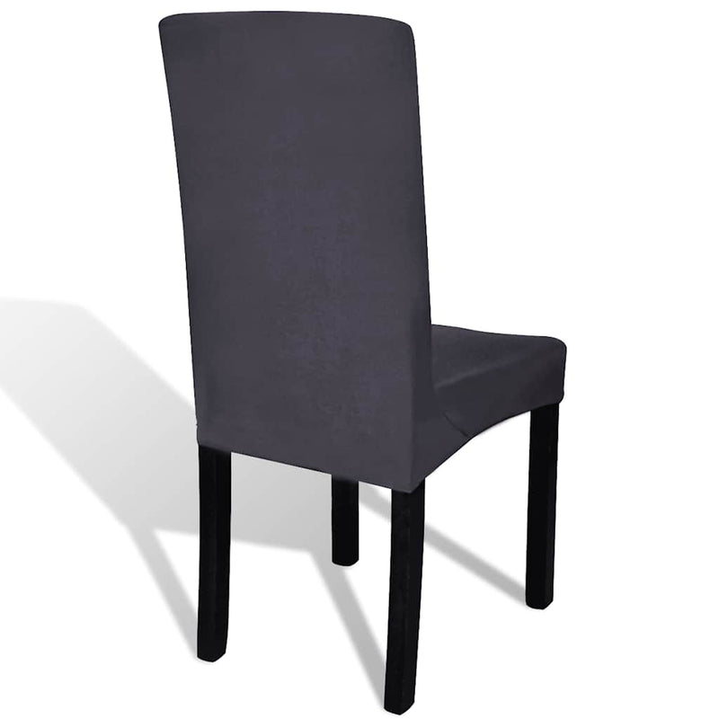 Huse de scaun elastice drepte, 6 buc., antracit