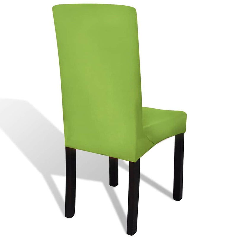 Huse de scaun elastice drepte, 6 buc., verde