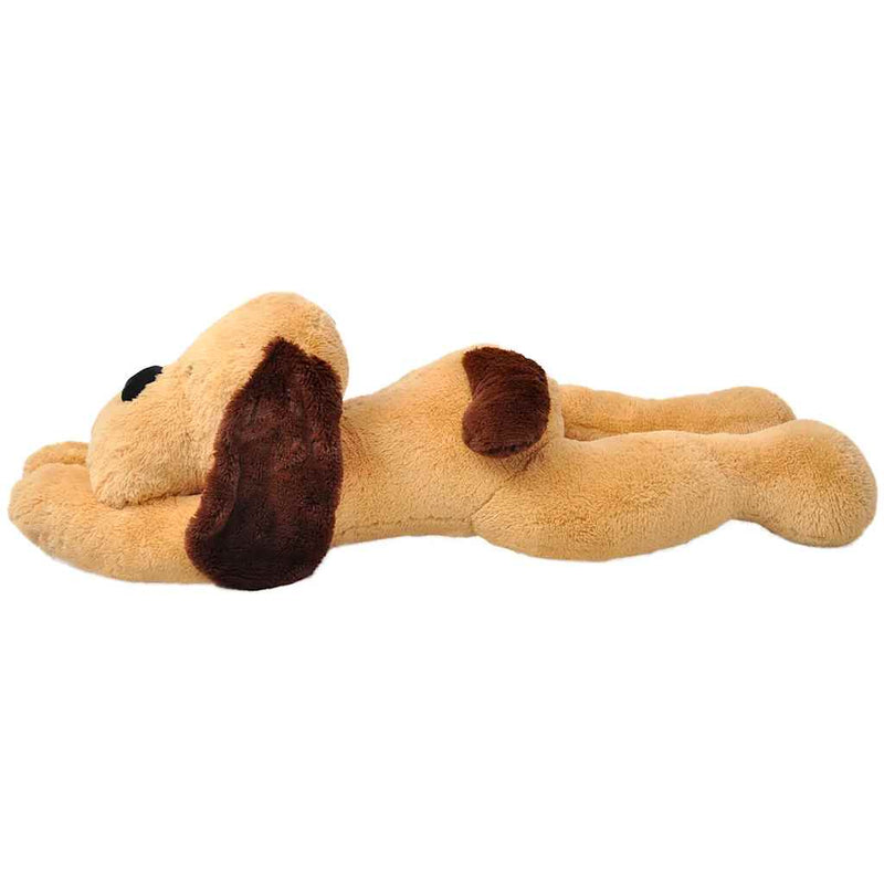 Cățel de pluș de jucărie, maro, 80 cm