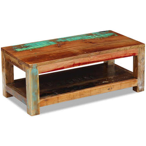 Măsuță de cafea, 90x45x35 cm, lemn masiv reciclat